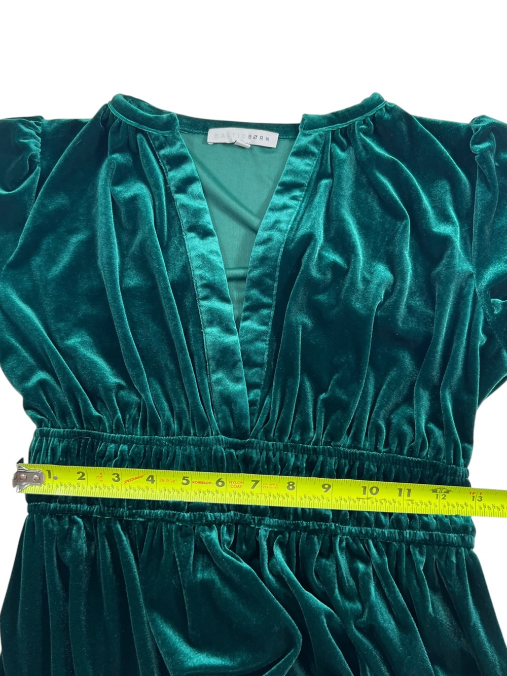 Baltic Born Artemis Velvet Maxi Dress in Emerald Green - Picture 9 of 10